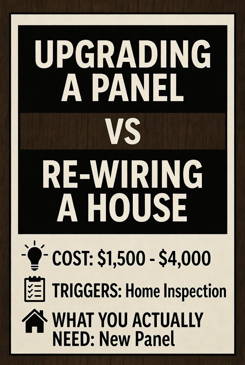 uprading a panel vs rewiring
